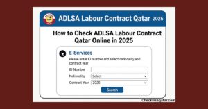 How to check Adlsa labour contract qatar online in 2025