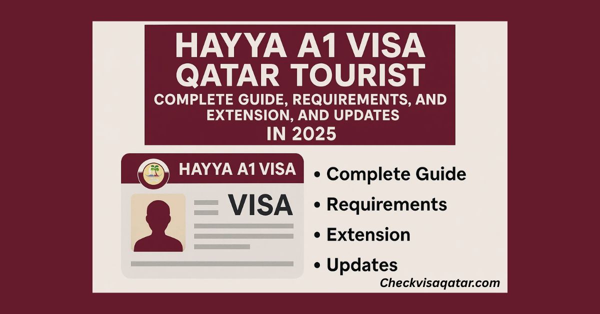 Qatar Tourist Visa (Hayya A1) is the official entry permit for people visiting Qatar for tourism, events, or short business trips.