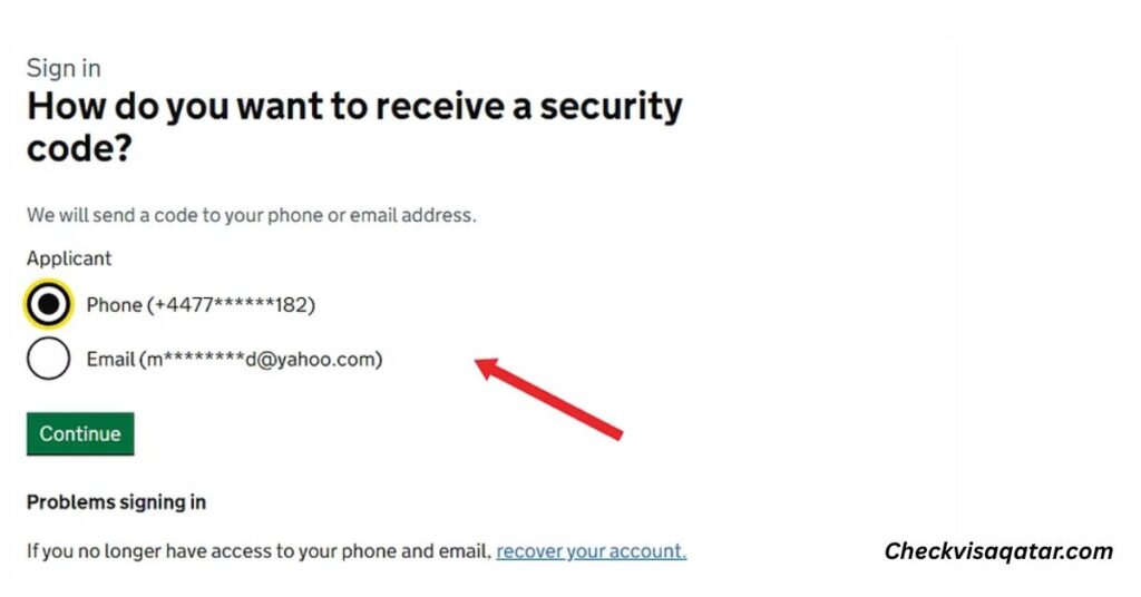 how do you want to receive your security code
