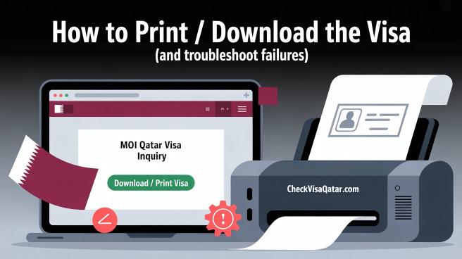 How to Print / Download the Visa (and Troubleshoot Failures)
